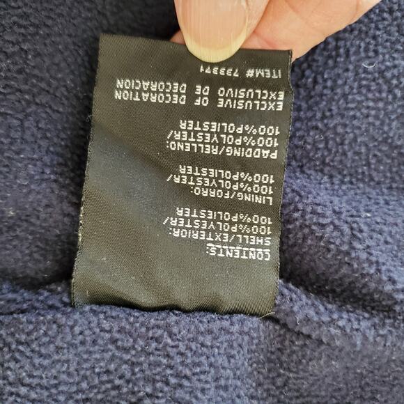 London Fog Girls 6X Rainbow Heart Hooded Rain Coat Jacket Fleece Lined Navy - Picture 7 of 9